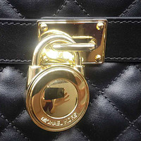 梅西样品包索赔攻略： MICHAEL Michael Kors Hamilton 黑色菱格锁头包