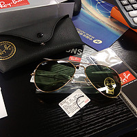 百悦网498入手两幅：Ray·Ban 雷朋 飞行员系列 RB3025-W0879 中性墨