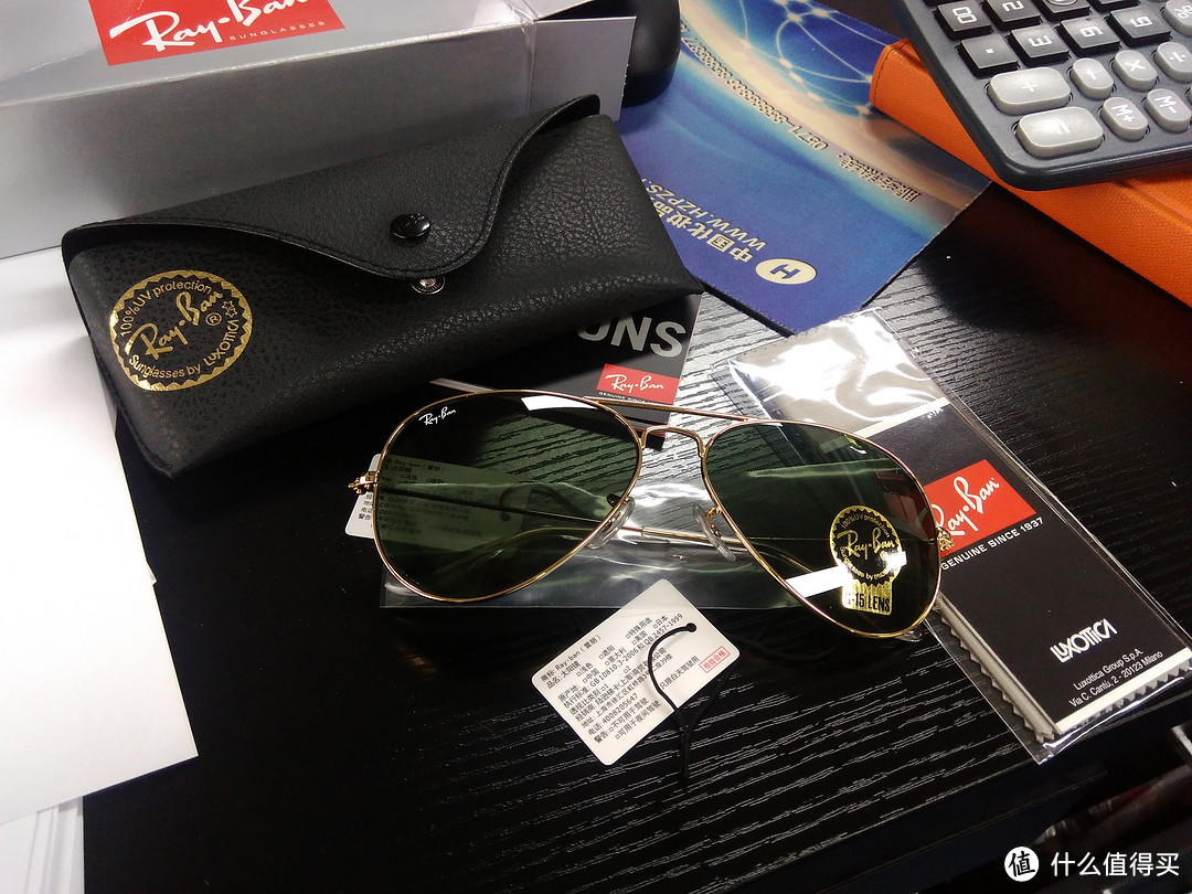 百悦网498入手两幅：Ray·Ban 雷朋 飞行员系列 RB3025-W0879 中性墨