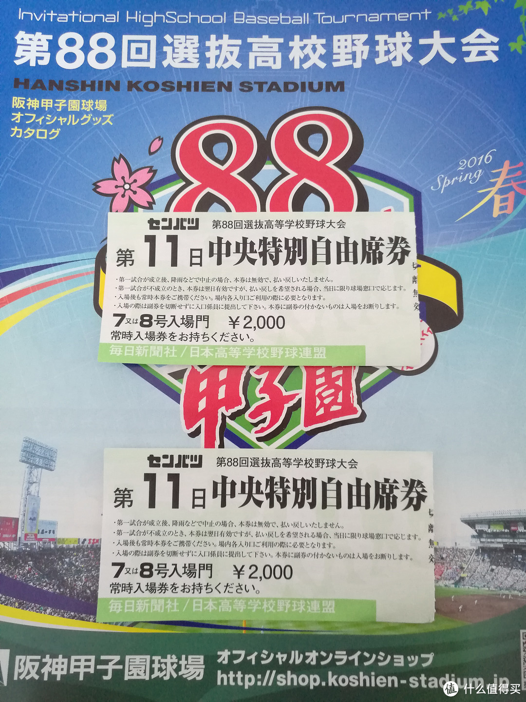 梦想达成 甲子园第88回選抜高校野球大会决赛观战 国外旅游 什么值得买