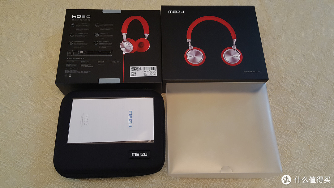 颜值很重要,今年流行“红”运当头——MEIZU 魅族 HD-50 耳机