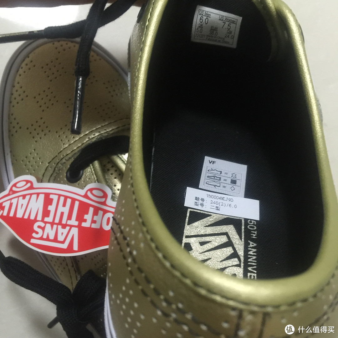 Vans 50 周年限量款 范斯休闲鞋 黑金纪念系列之小骚金(附真人兽)