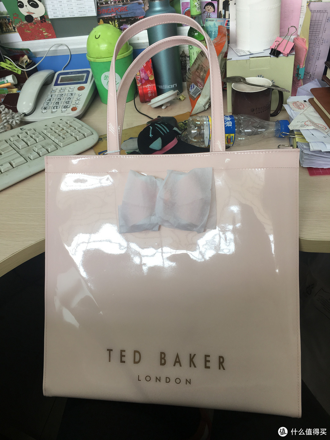 粉粉嫩嫩少女心：渣英语的第一次海淘——Ted Baker 粉色手提袋