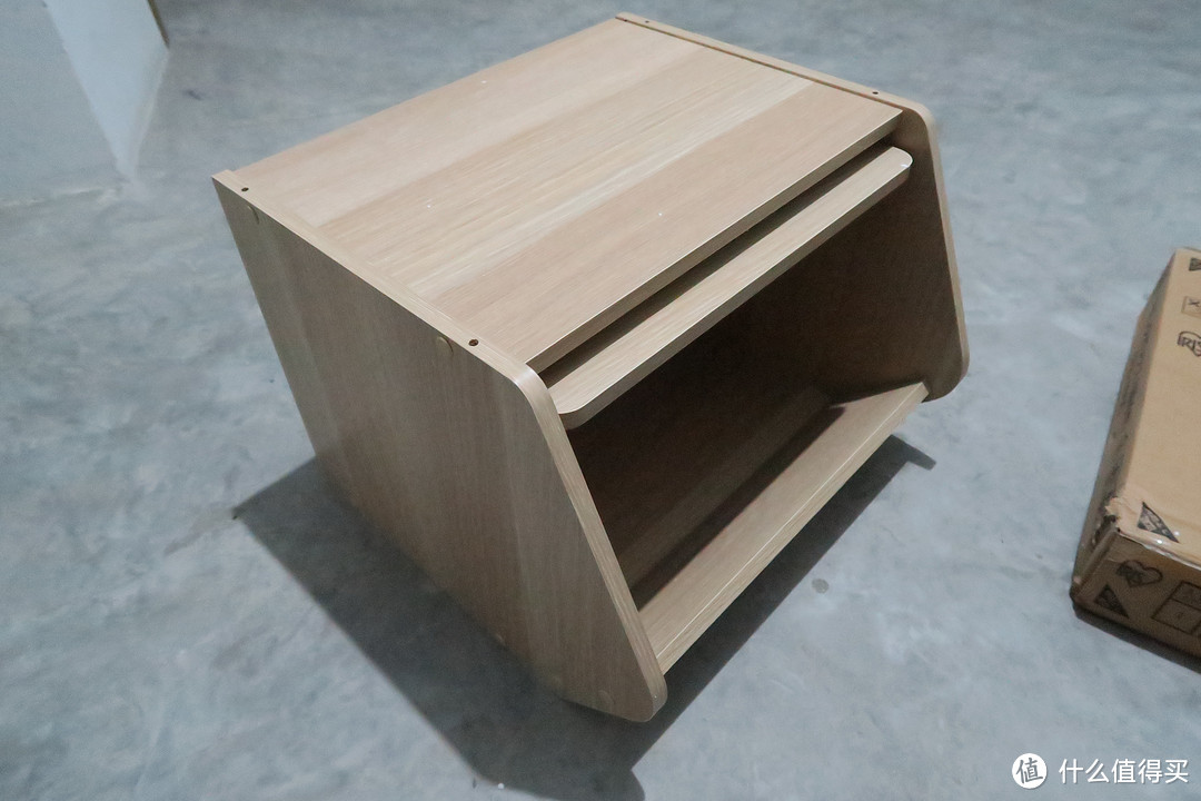简易家具晒单：IRIS 爱丽思 STB-400D 带盖环保木质收纳柜
