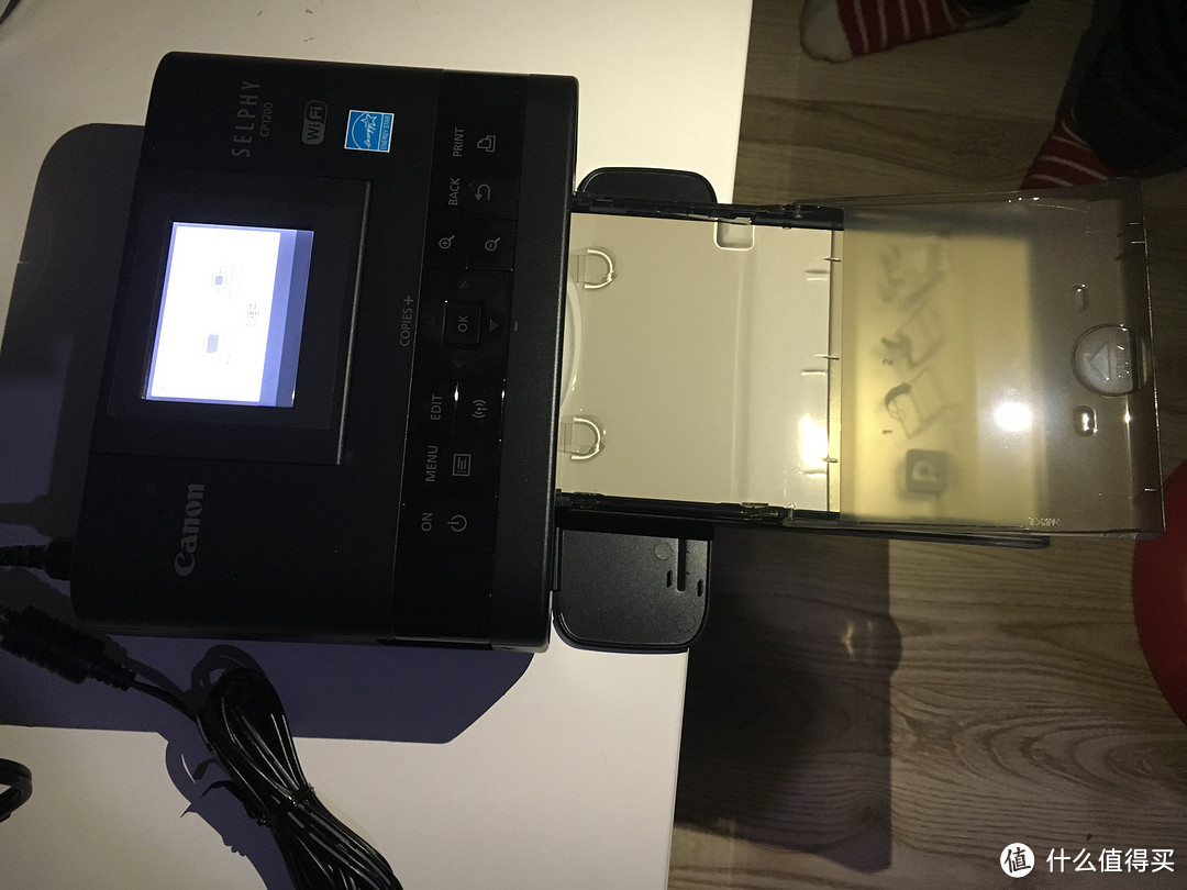 亲子手帐贴贴贴：Canon 佳能 SELPHY CP1200 照片打印机（黑色）