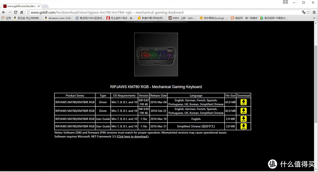 Light Up!点亮你的游戏之夜---芝奇KM780 红轴RGB键盘评测