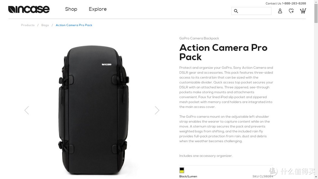 #本站首晒# Incase Action Camera Pro Pack 专业相机包