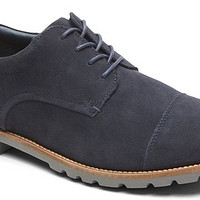 穿去上班的皮鞋？运动鞋？ 篇二：Rockport 乐步 Men's Channer Oxford 绒面男鞋