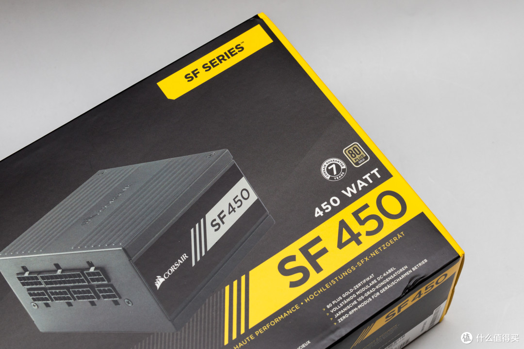 #本站首晒# 小巧玲珑好安静:CORSAIR 海盗船 SF450 SFX电源 开箱
