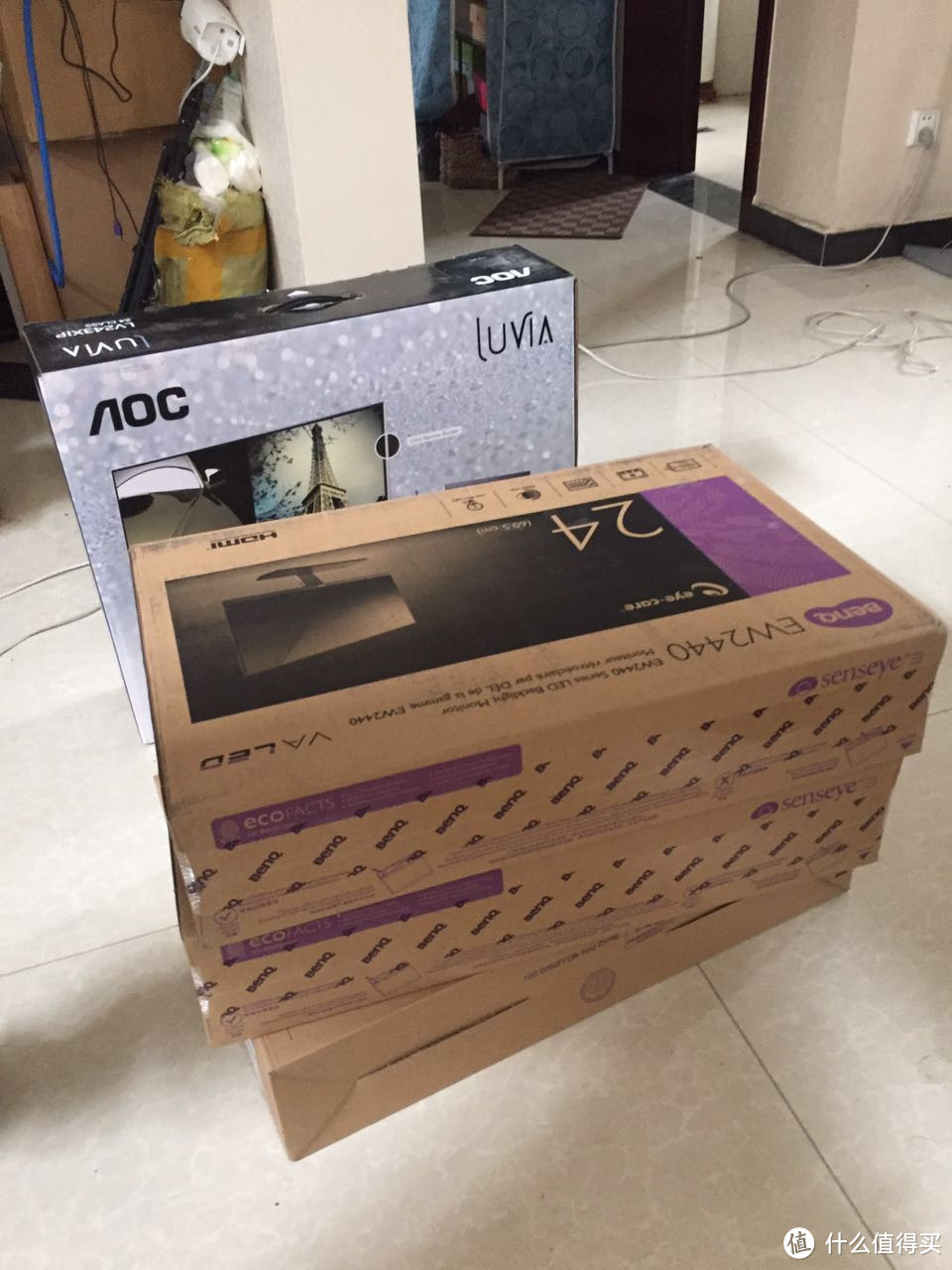 窄边框显示器那些事--明基（BenQ）EW2440ZH & AOC LV243XIP