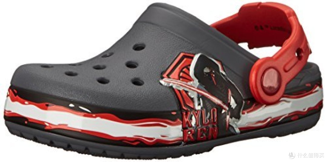 #本站首晒#crocs 卡骆驰 starwars kylo ren 儿童夜光洞洞鞋