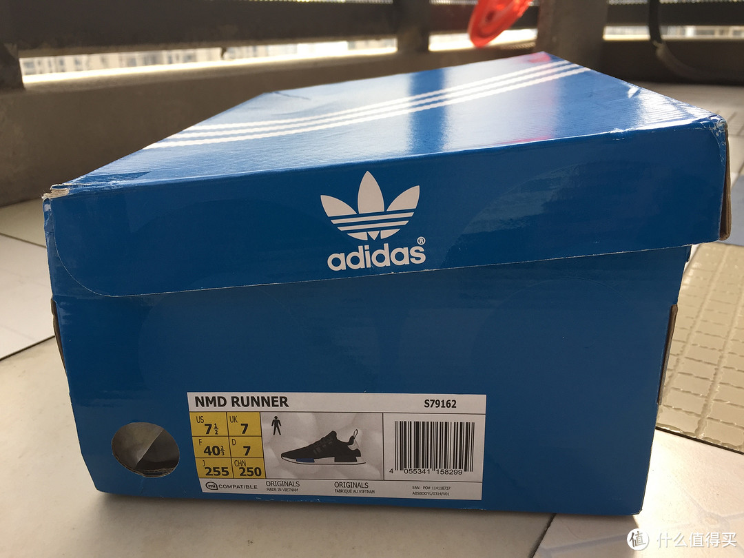 Adidas  Originals NMD 跑鞋 东京城市蓝黑 极速到手