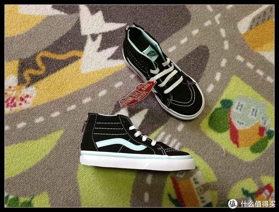 #本站首晒# 全家亲子鞋来推荐！Vans 范斯 Sk8-Hi Zip 拉链童鞋