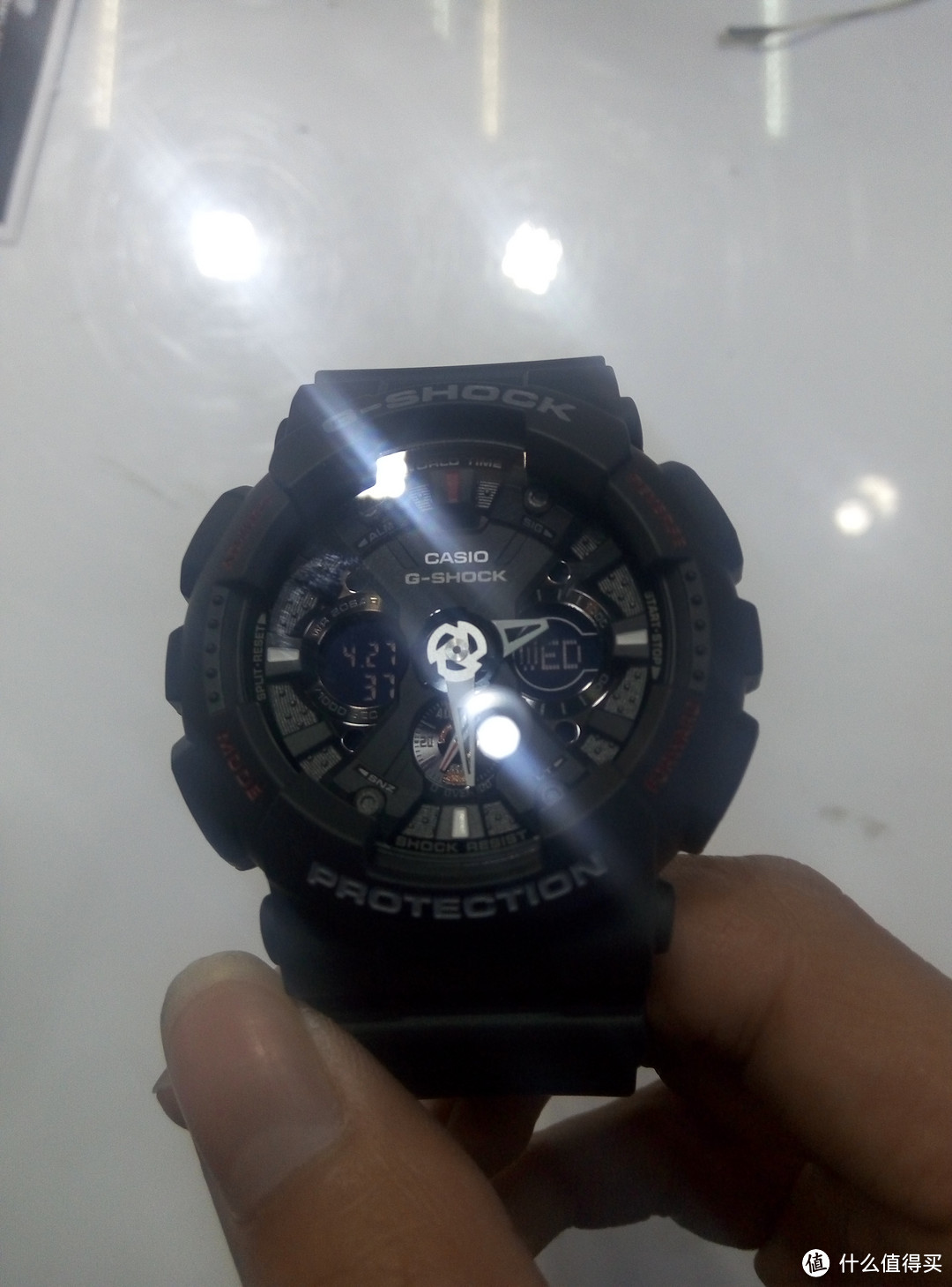 CASIO 卡西欧 G-SHOCK系列 GA-120-1A 男士双显运动手表 开箱