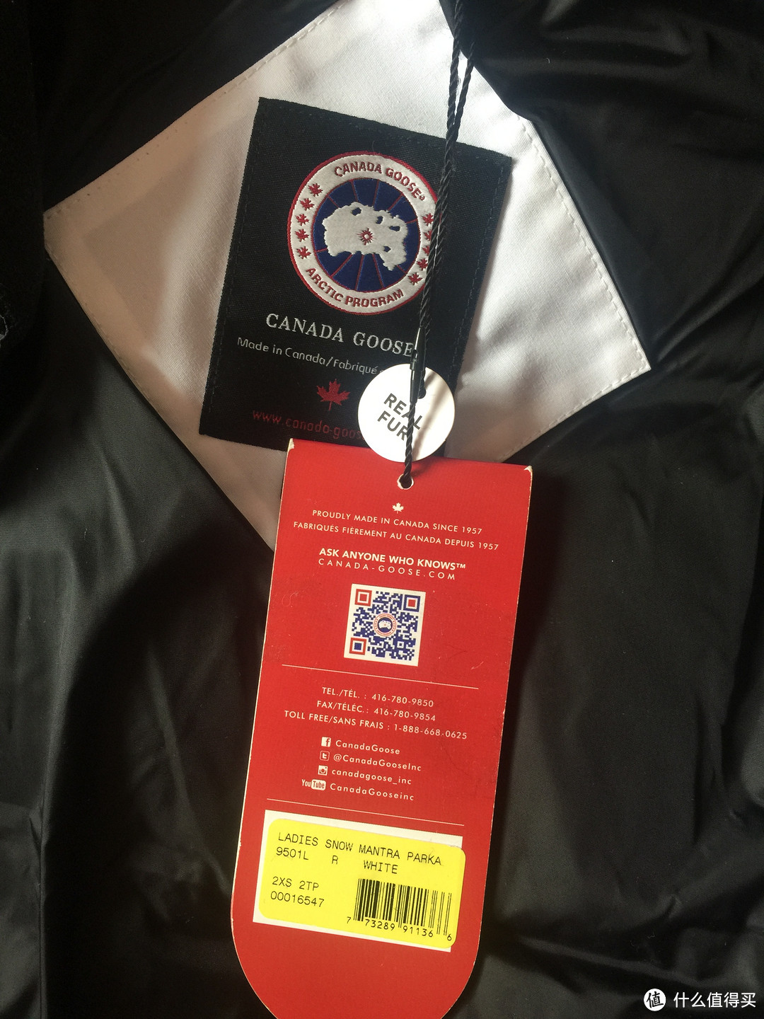 玩玩玩!Canada Goose snow mantra 女款羽绒服
