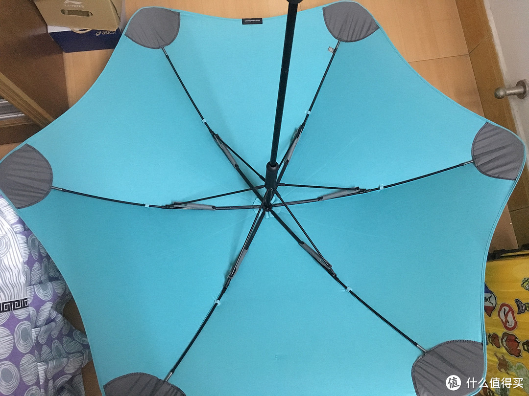 这伞怎么可以长得这么奇葩这么丑！因为，我要抗台风，要抗台风，
