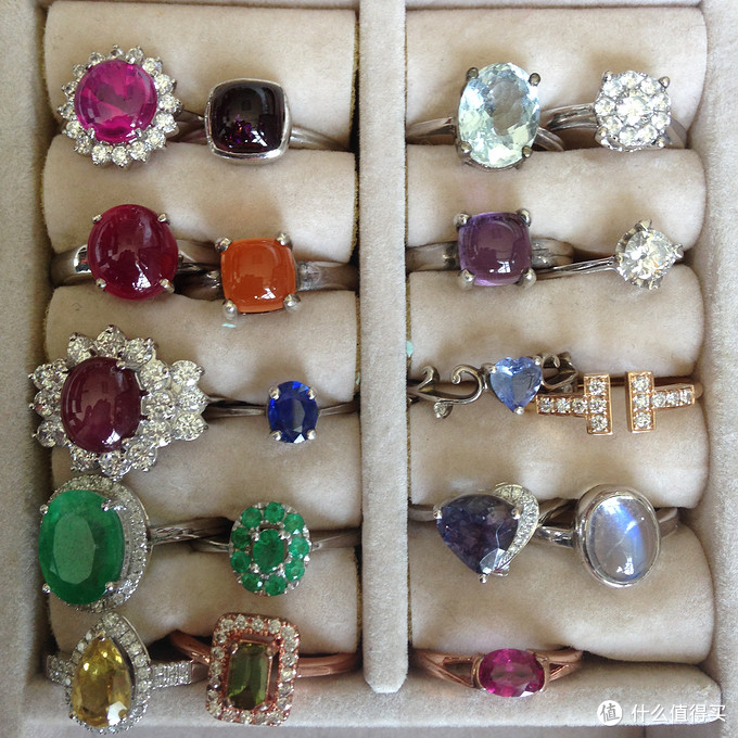 值业收藏家 赤橙黄绿青蓝紫 恶龙的宝石戒指们 戒指 什么值得买