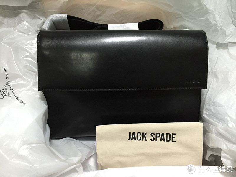 低调轻奢：Jack Spade Atlas Case男士牛皮单肩包