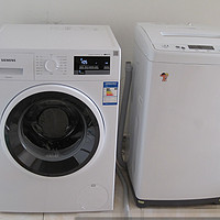 西门子 WM10P1601W 变频滚筒洗衣机开箱展示(接头|水管|滚筒|铭牌)