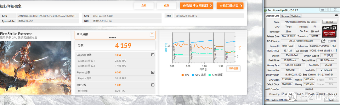 Sapphire 蓝宝石 NITRO R9 380 4G D5 显卡 怪物猎人定制版 测评