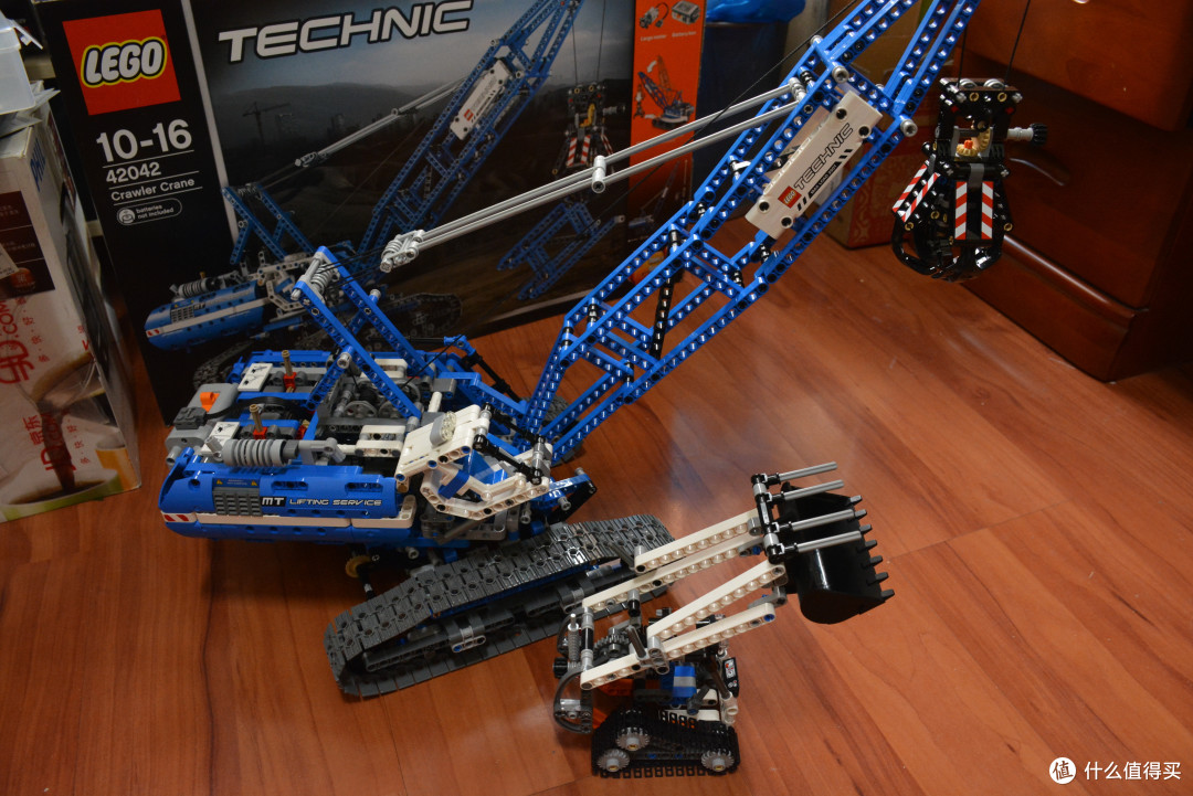 相见恨晚的"玩具 "——lego 乐高 机械组42042 蓝色大吊车拼装心得和