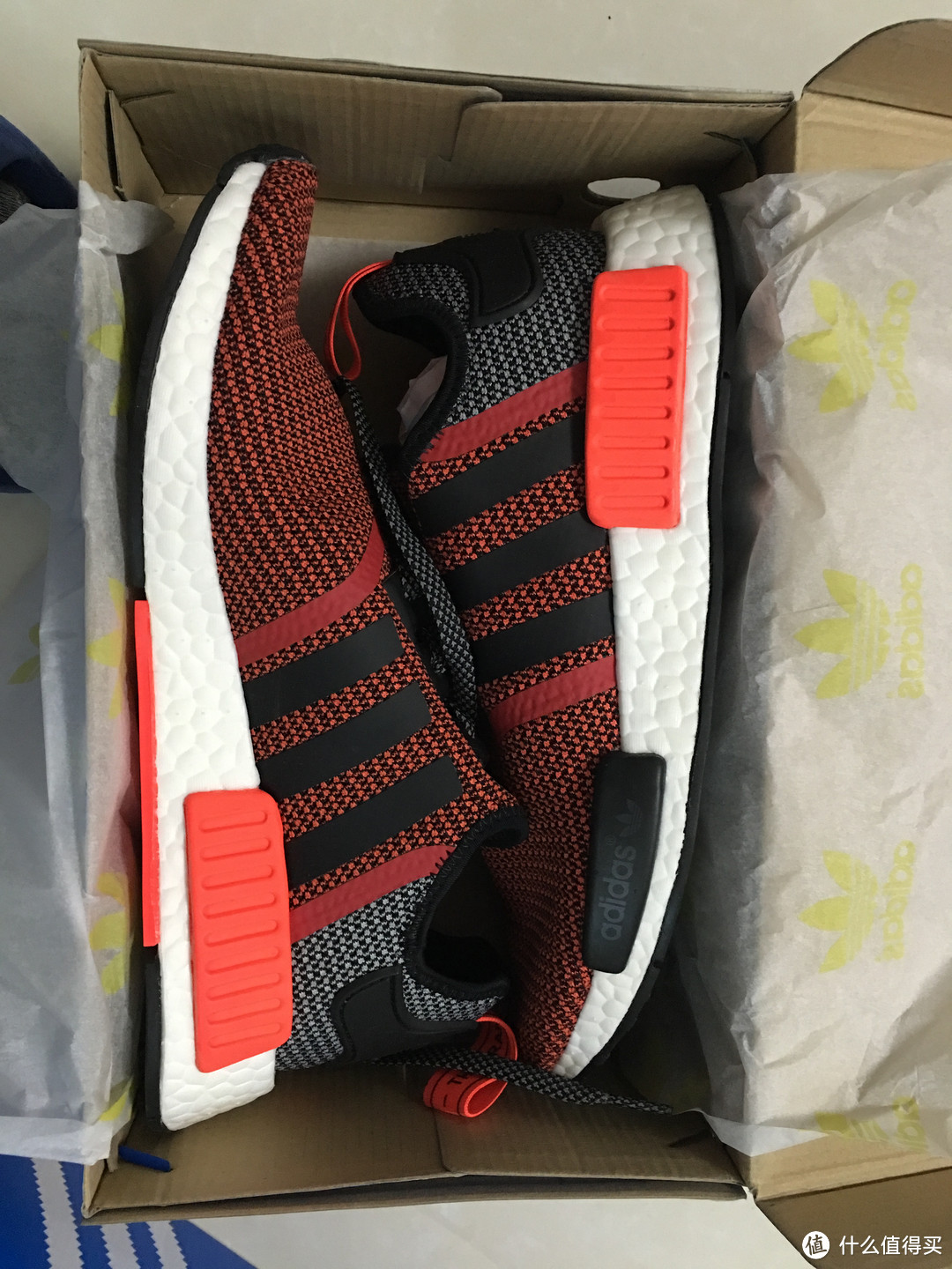 #本站首晒# Adidas 阿迪达斯 NMD 灰黑迷彩拼色以及大莆田产FAKE洛杉矶配色对比！