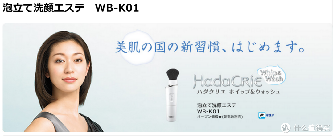 #本站首晒# 日立 熊野笔 WB-K801W 洁面器