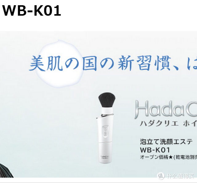 #本站首晒# 日立 熊野笔 WB-K801W 洁面器
