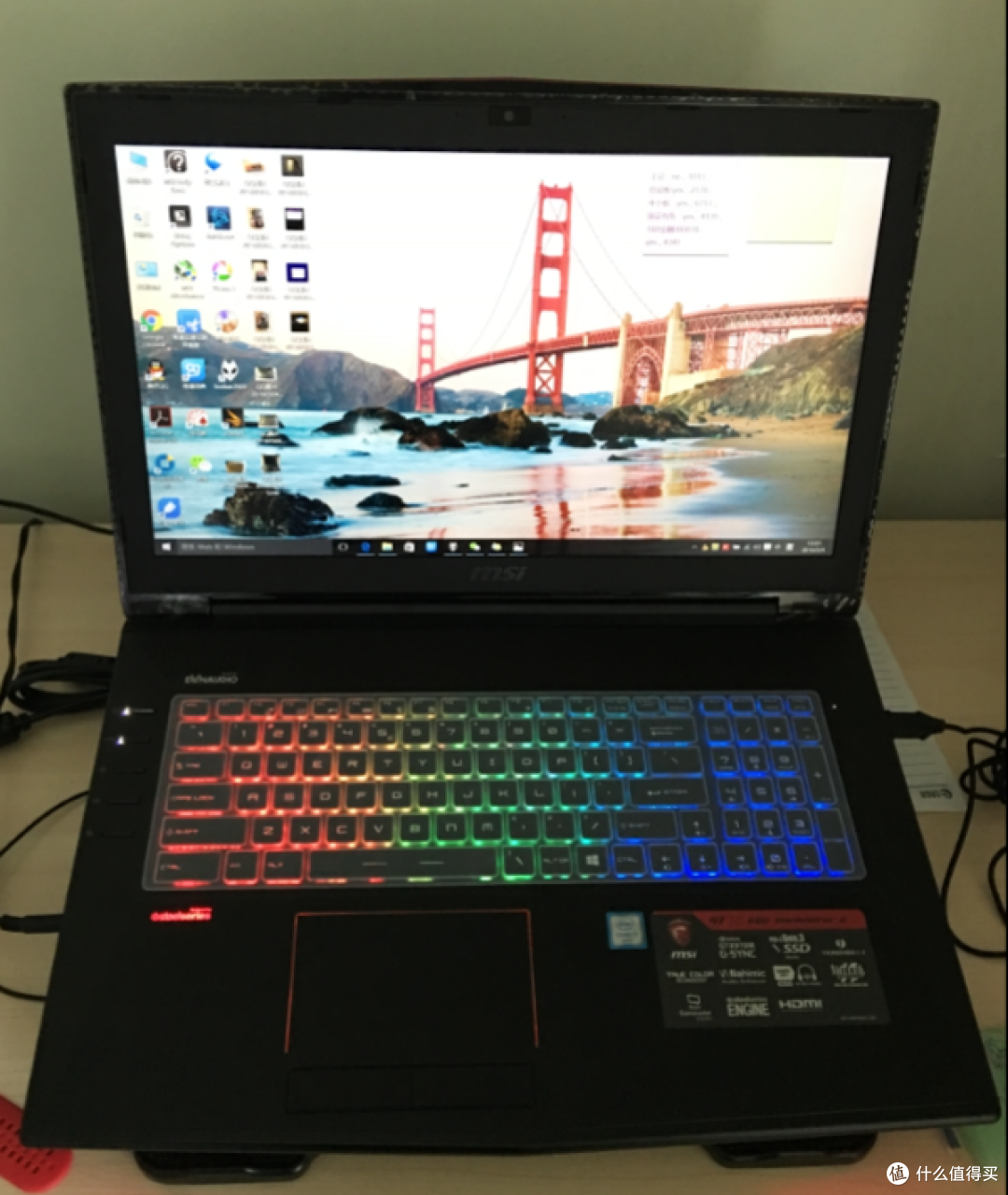 居家游戏两相宜的 msi 微星GT72 6QD-840XCN 开箱 晒物