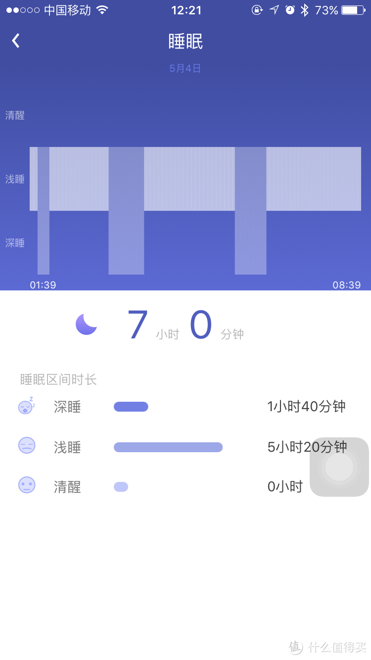 乐心 mambo 智能运动手环睡眠测试图2