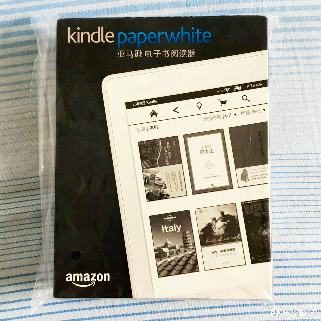 颜值超高的白色版亚马逊：Kindle Paperwhite 3 电子阅读器