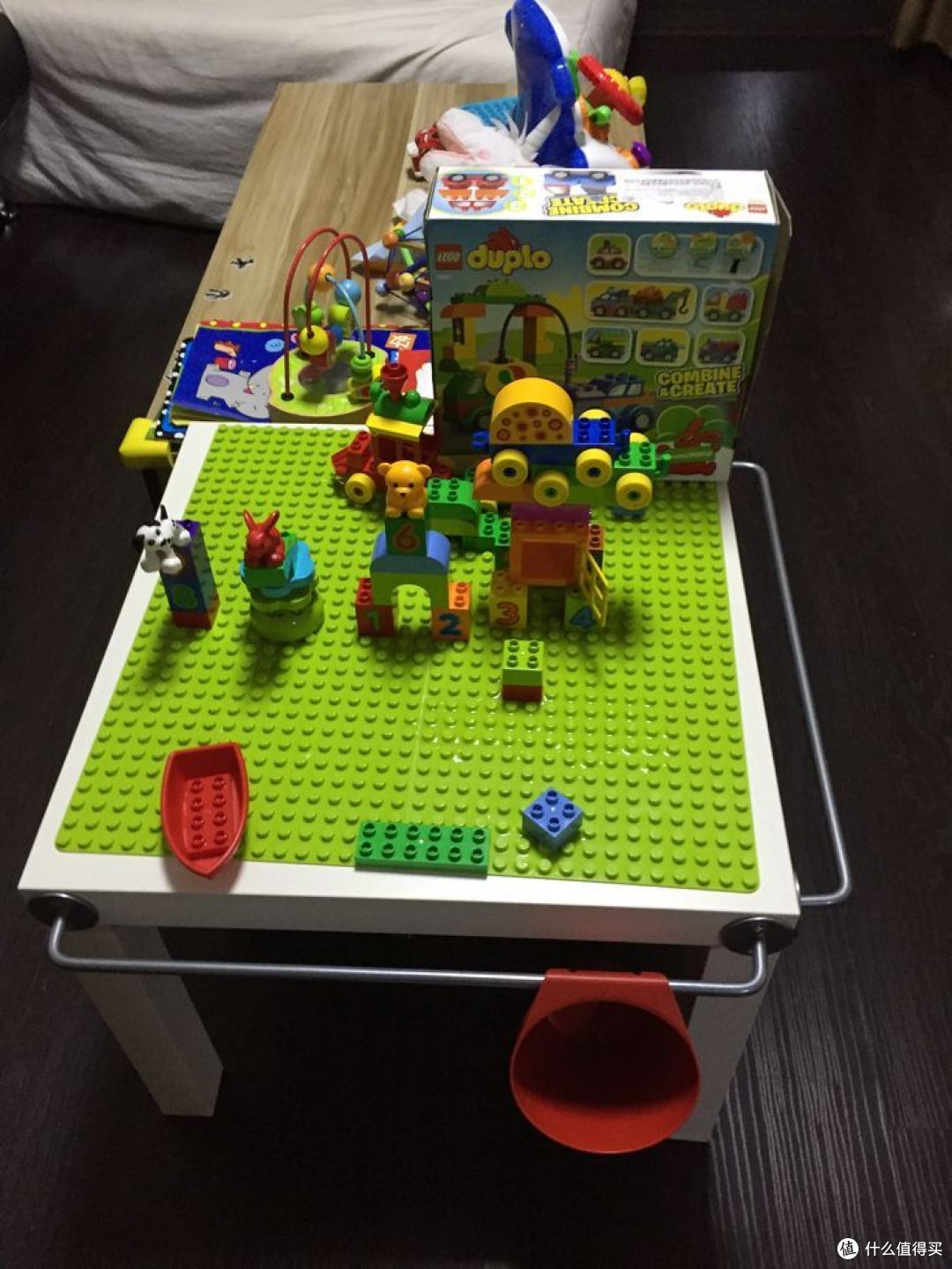 超简单！打造LEGO 乐高 桌子，和小宝宝一起玩