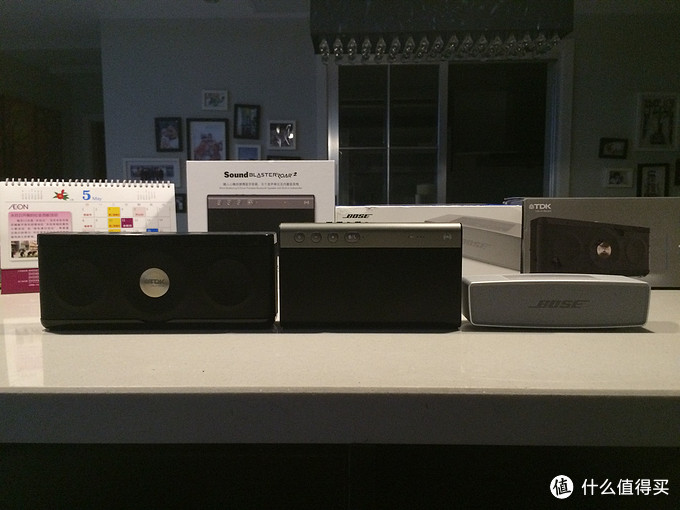 TDK A34、CREATIVE 创新 声霸锣2、BOSE SOUNDLINK MINI 2 蓝牙音箱 不完全使用对比