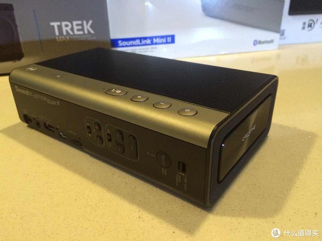 TDK A34、CREATIVE 创新 声霸锣2、BOSE SOUNDLINK MINI 2 蓝牙音箱 不完全使用对比