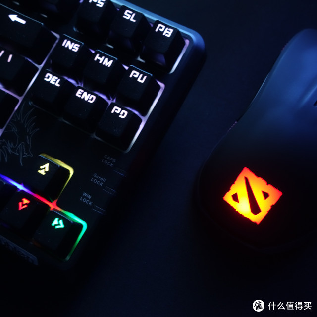 让跑马灯跑起来！晒一晒Fuhlen 富勒 幻魔龙RGB 青轴键盘&SteelSeries 赛睿 Rival30 0鼠标