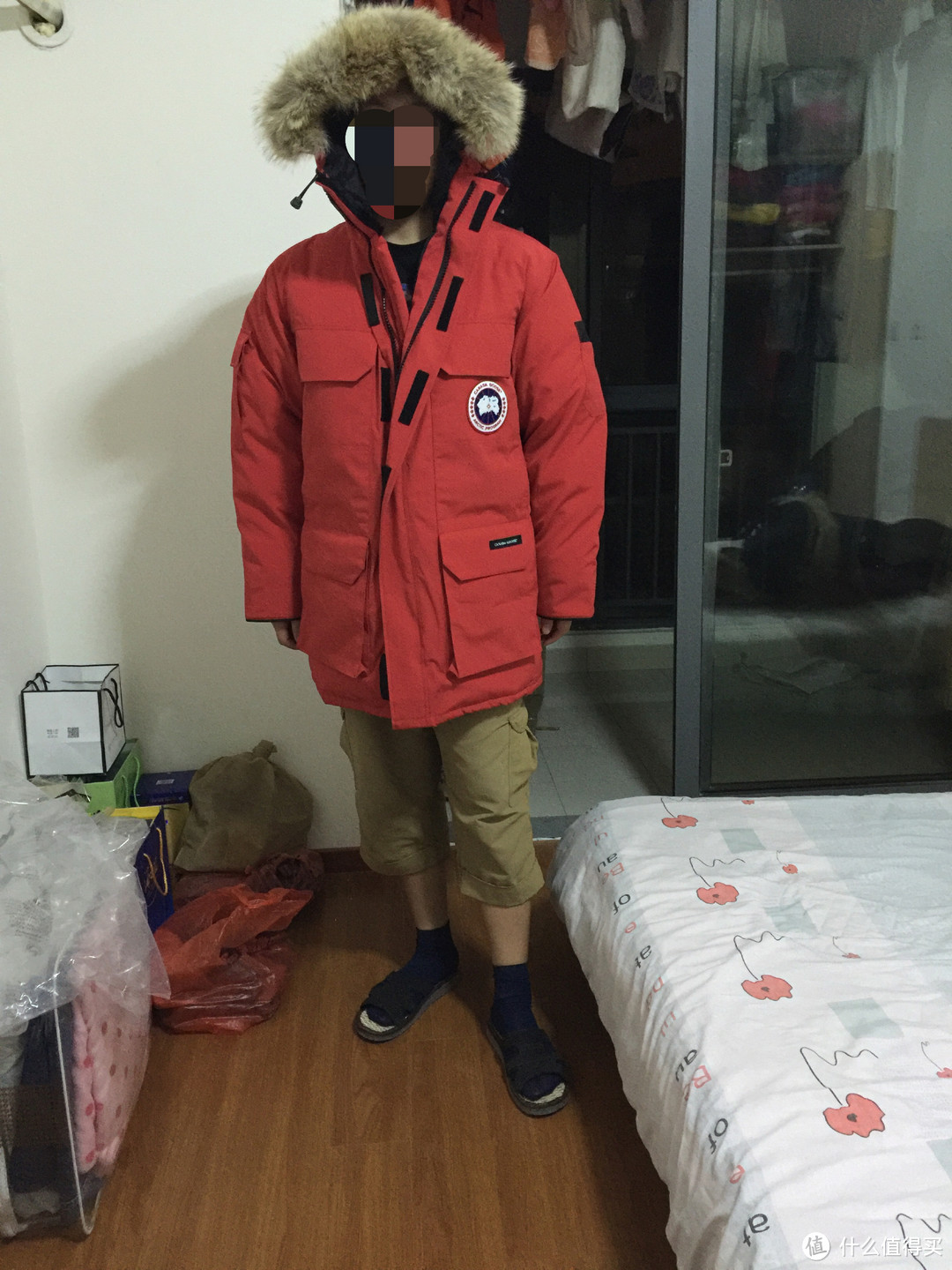 到货晒一晒：Canada goose 加拿大鹅 经典款 Expedition parka 大红色 M