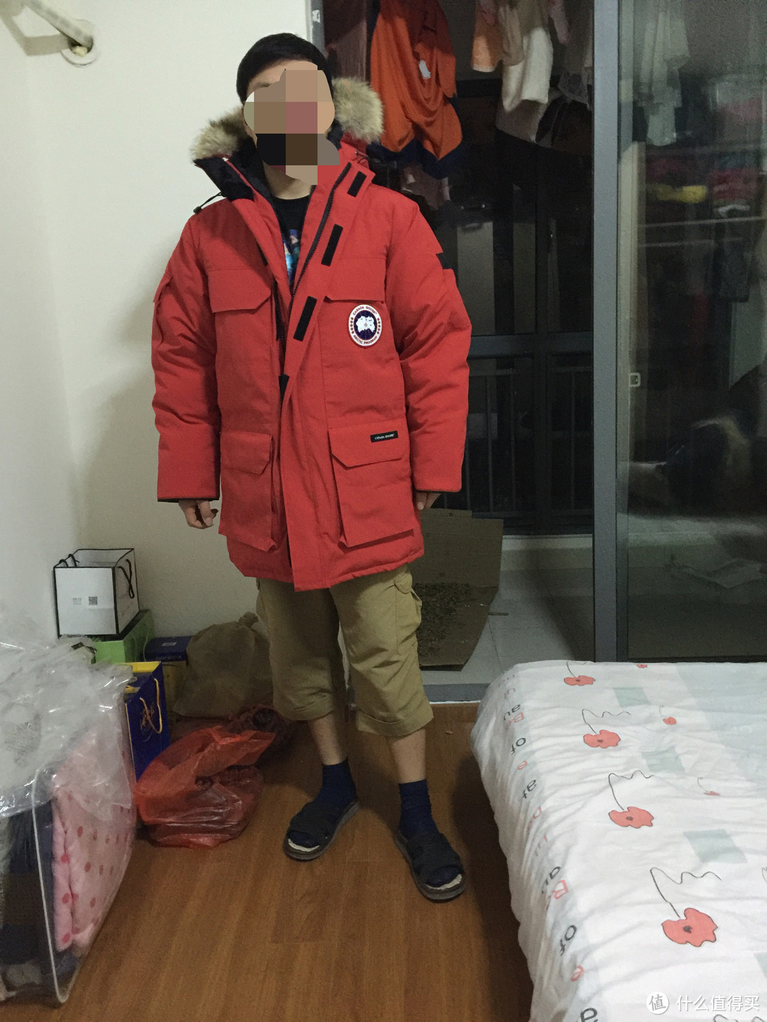 到货晒一晒：Canada goose 加拿大鹅 经典款 Expedition parka 大红色 M