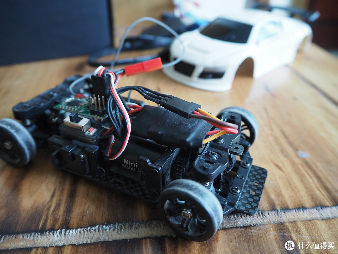 #本站首晒# mini q漂移车与乐迪RC4G陀螺仪遥控器 开箱体验