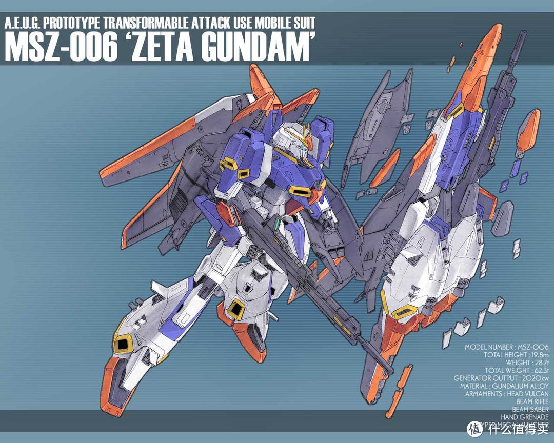 BANDAI 万代 Robot魂 Z Gundam 开箱