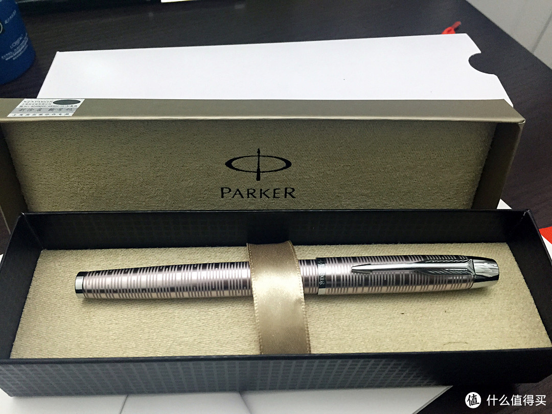 PARKER 派克 IM系列 丝光粉白夹墨水笔 开箱及使用测评