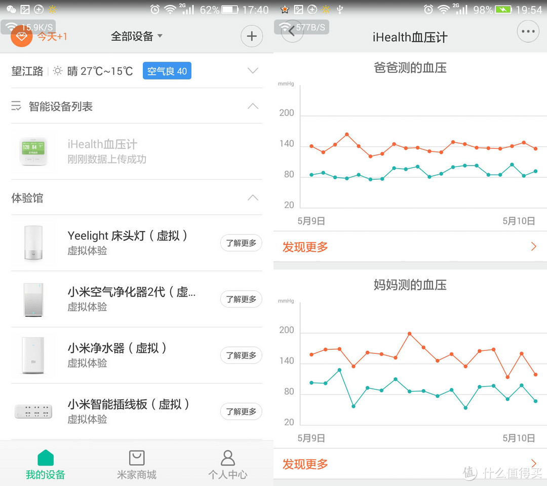 母亲节礼物：MI 小米 米家iHealth -彩屏WiFi版  血压计 开箱+评测