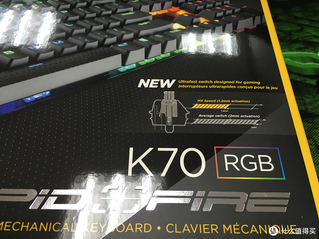CORSAIR 海盗船 K70 RGB 银轴 RGB机械键盘 开箱