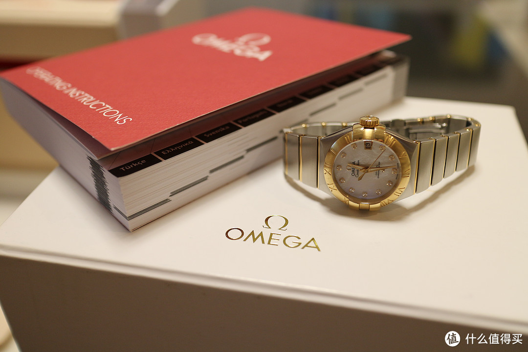 #本站首晒# 如若初见~OMEGA 欧米茄 星座同轴 123.20.27.20.55.003 女款机械表