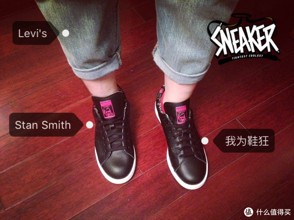 #本站首晒# Adidas 阿迪达斯 original stan smith 花卉休闲鞋