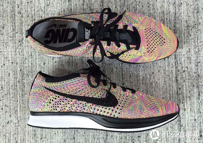 #本站首晒# 骚气马鞋：NIKE 耐克 FLYKNIT RACER 跑步鞋