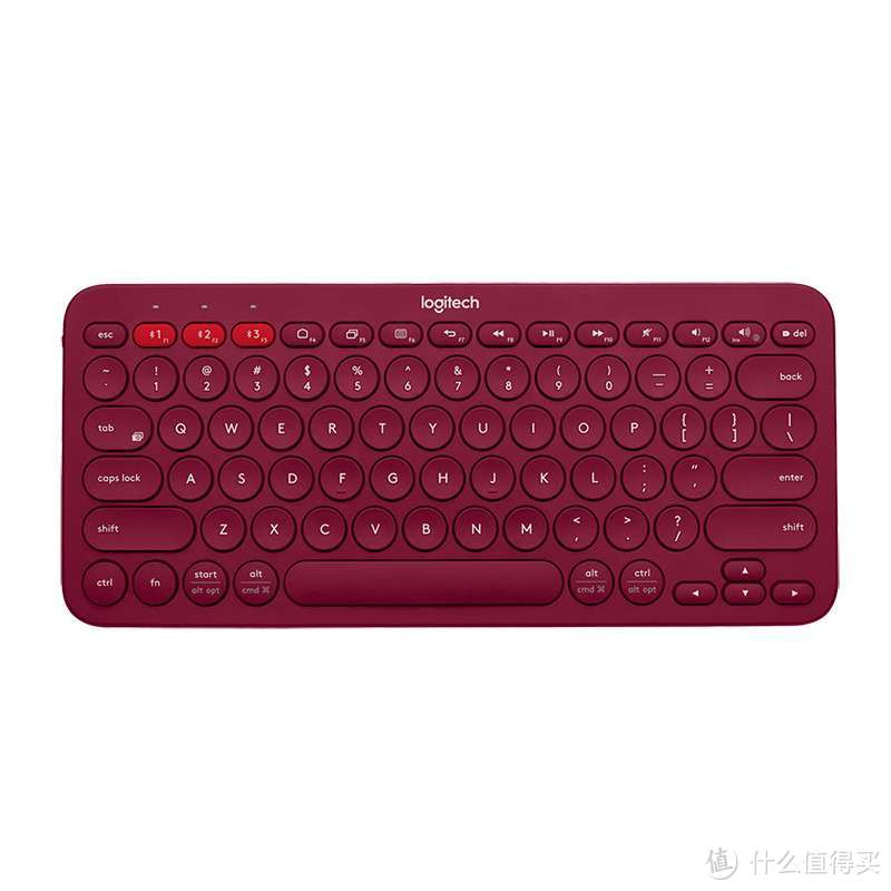 高颜值便携蓝牙键盘——Logitech 罗技 K380 键盘 深红