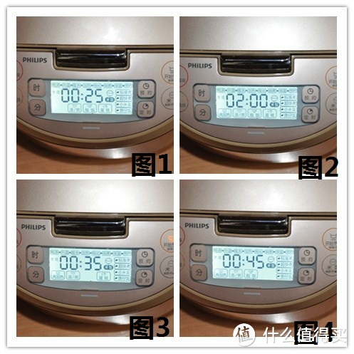 飞利浦 HD3066 智能预约电饭煲  控制面板