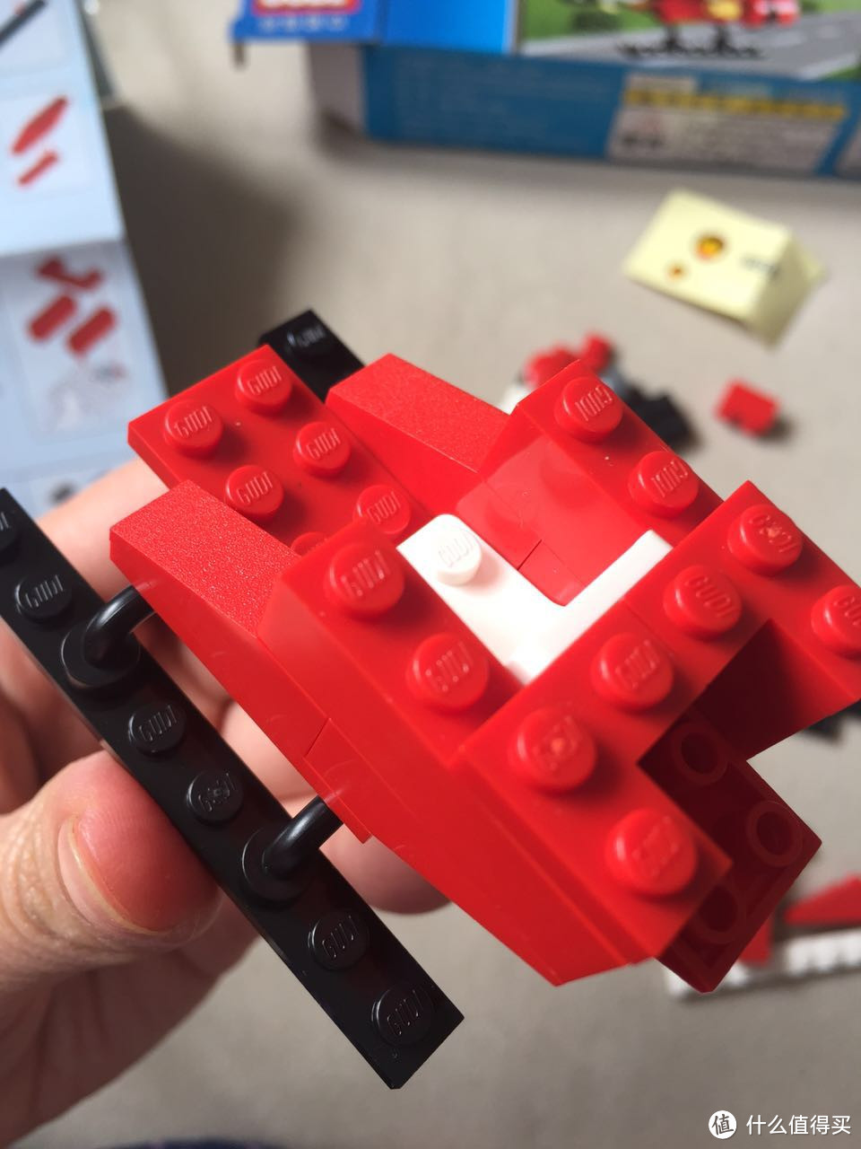 乐高类积木可爱小白菜古迪9206