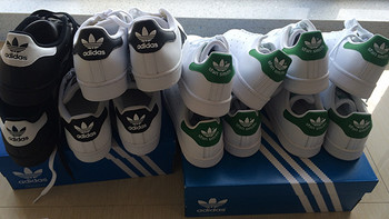 ''尺码怎么选''——美官网的adidas 阿迪达斯 Stan Smith 绿尾&super star 金标