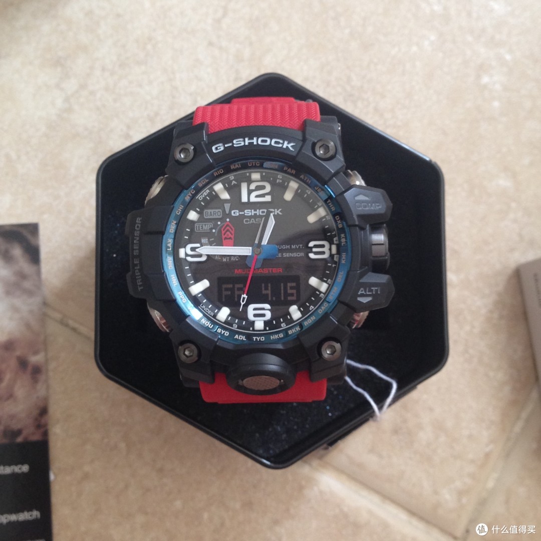 #本站首晒# 电波泥王的风骚 — CASIO G-SHOCK 新品 GWG-1000RD 电波表